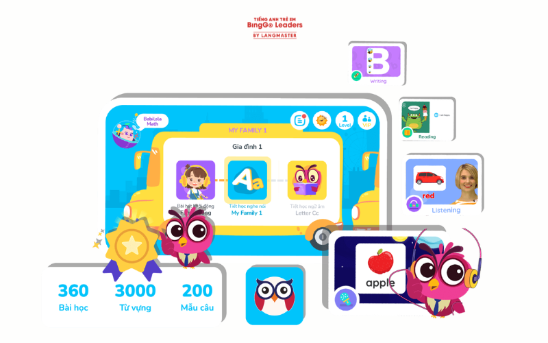App học tiếng Anh miễn phí cho trẻ em