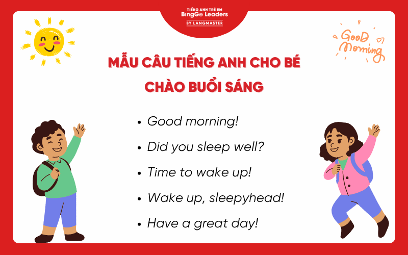 Chào hỏi bằng tiếng Anh cho bé