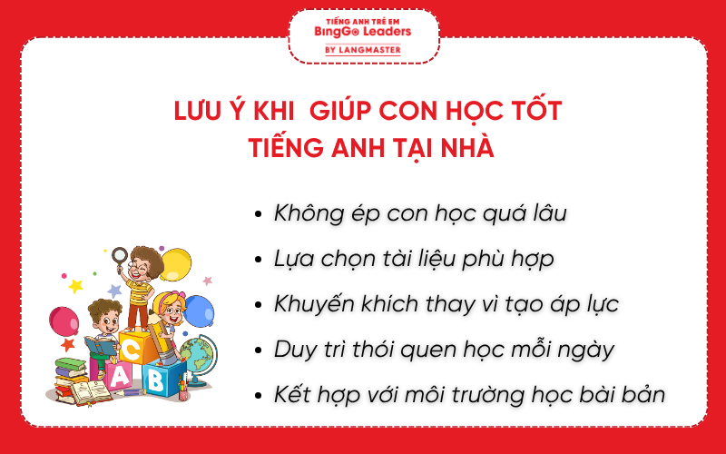 giúp con học tốt tiếng Anh tại nhà