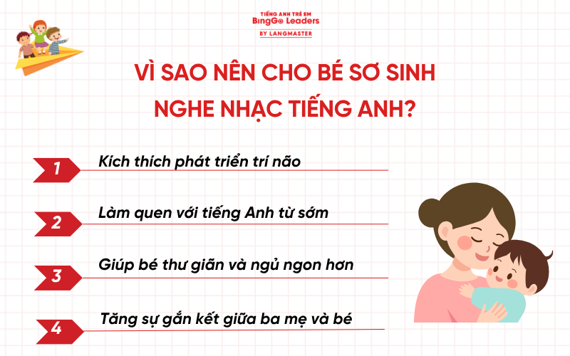 nhạc tiếng Anh cho bé sơ sinh