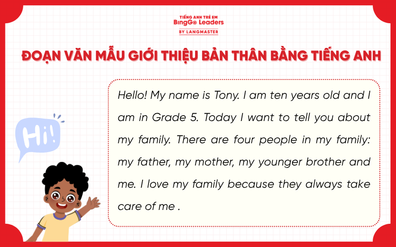 Bài tiếng Anh giới thiệu bản thân