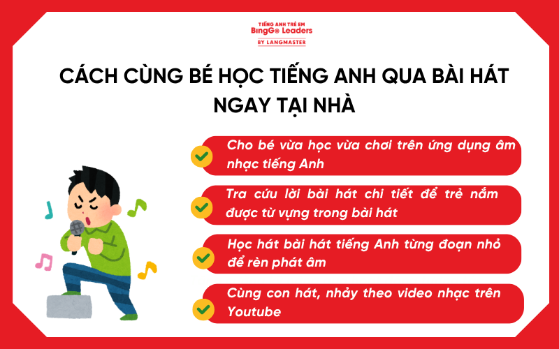 dạy bé học tiếng Anh ua bài hát 