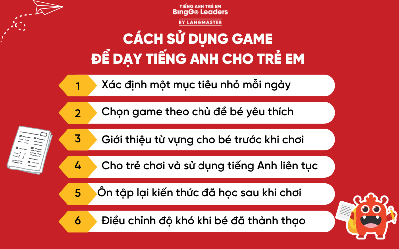 Game học tiếng Anh cho bé