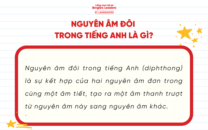 Nguyên âm đôi trong tiếng Anh là gì?