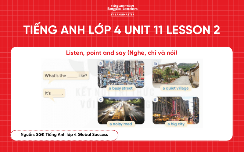 Bài tập tiếng Anh lớp 4 Unit 11 Lesson 2