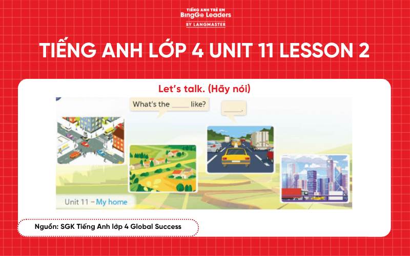 Bài tập tiếng Anh lớp 4 Unit 11 Lesson 2