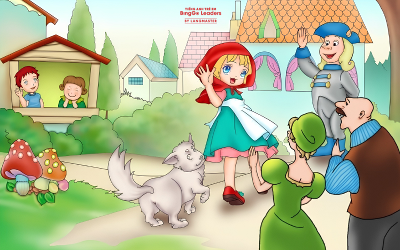 Truyện cổ tích tiếng Anh cho bé: Little Red Riding Hood (Cô bé quàng khăn đỏ)