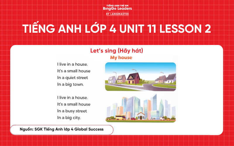 Bài tập tiếng Anh lớp 4 Unit 11 Lesson 2