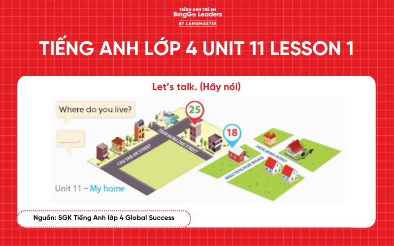 Bài tập tiếng Anh lớp 4 Unit 11 Lesson 1