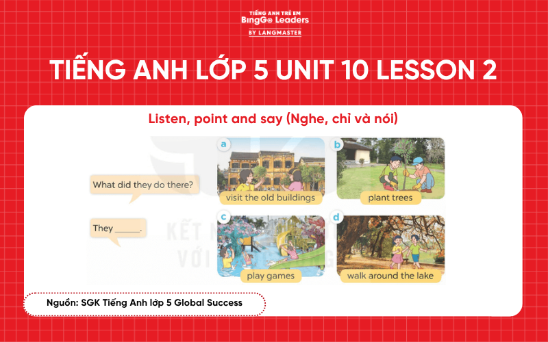 Bài tập tiếng Anh lớp 5 Unit 10 Lesson 2