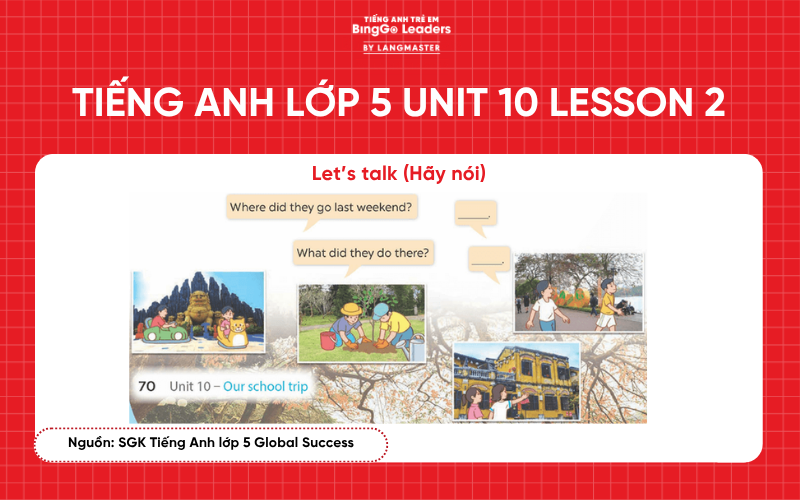 Bài tập tiếng Anh lớp 5 Unit 10 Lesson 2