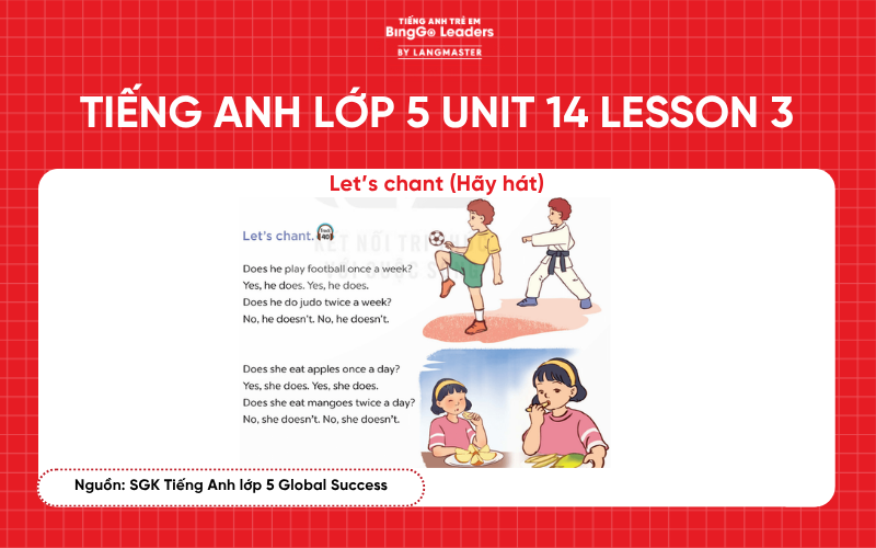Bài tập Tiếng Anh lớp 5 Unit 14 Lesson 3