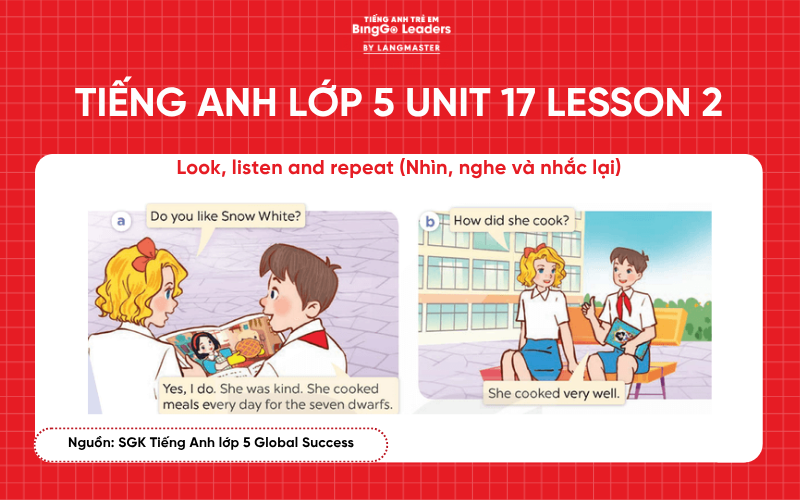 Bài tập tiếng Anh lớp 5 Unit 17 Lesson 2