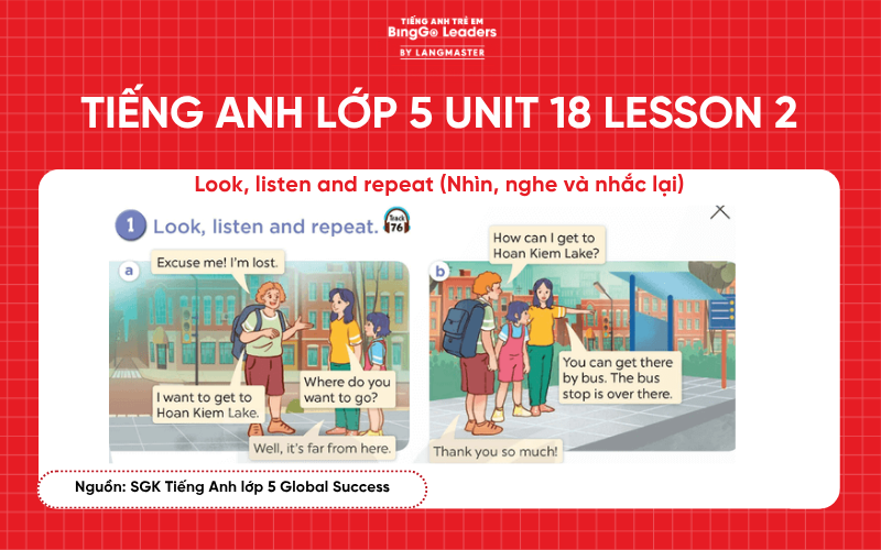 Bài tập tiếng Anh lớp 5 Unit 18 Lesson 2