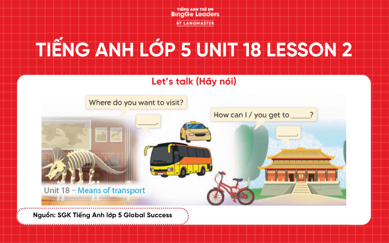 tiếng Anh lớp 5 Unit 18 Lesson 2