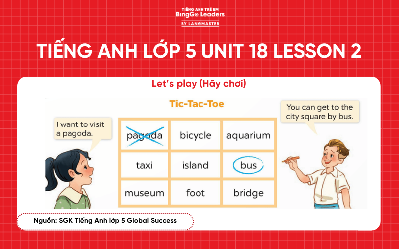 Bài tập tiếng Anh lớp 5 Unit 18 Lesson 2